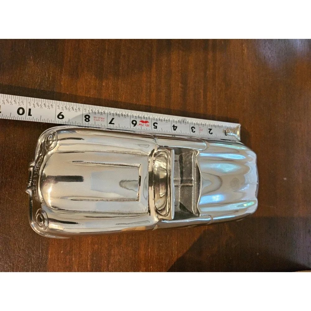 Pottery Barn Silver Aluminum Convertible Car Decor Silver Vintage Style